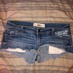 Hollister Denim Shorts with Sequin Pocket